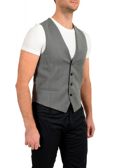 Hugo Boss Men's "Vin194" Gray 100% Wool Button Down Vest: Picture 2
