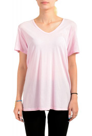 Burberry Women's City Pink Short Sleeve Logo Embroidered T-Shirt