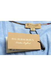 Burberry Women's Light Blue Short Sleeve Logo Embroidered T-Shirt : Picture 6