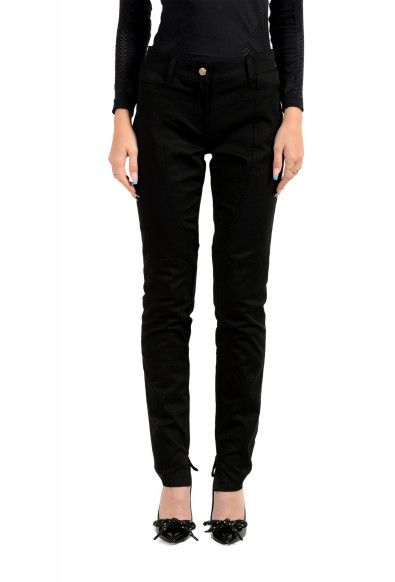 Versace Jeans Women's Black Slim Fit Stretch Denim Pants 