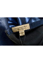 Burberry Women's "MERSE" Sparkle Blue Silk Ruffled A-Line Skirt : Picture 4