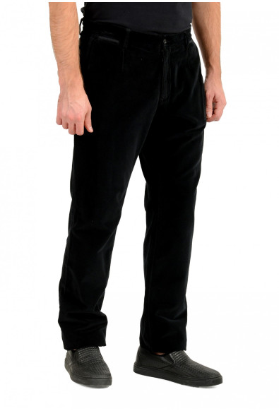 Dolce & Gabbana Men's Black Velour Pleated Dress Pants: Picture 2