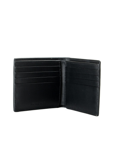 Burberry Men's Black Logo Print Leather Bifold Wallet: Picture 2