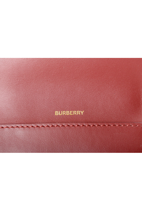 Burberry Women's "LILA" Burgundy Canvas & Leather Bifold Wallet: Picture 5
