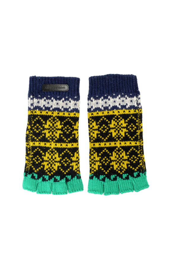 Burberry Women's Cashmere Wool "Mix Fairisle" Logo Knitted Gloves