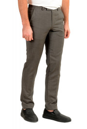 Hugo Boss Men's "Leenon" Gray Flat Front 100% Wool Dress Pants : Picture 2