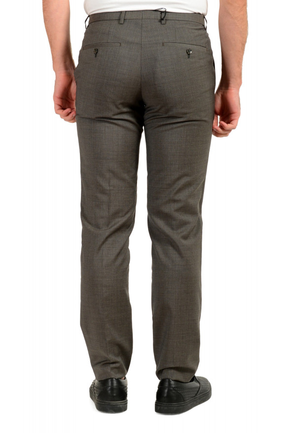Hugo Boss Men's "Leenon" Gray Flat Front 100% Wool Dress Pants : Picture 3
