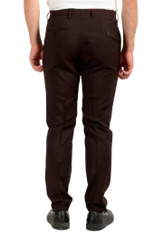 Hugo Boss Men's "Getlin182" Slim Fit Burgundy 100% Wool Flat Front Dress Pants: Picture 3