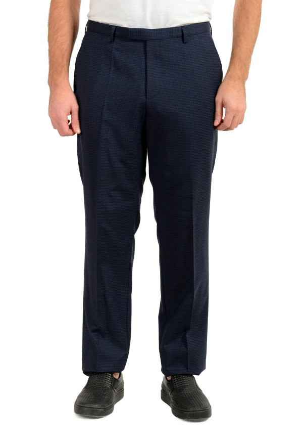 Hugo Boss Men's "Leenon1" Regular Fit 100% Wool Plaid Dress Pants