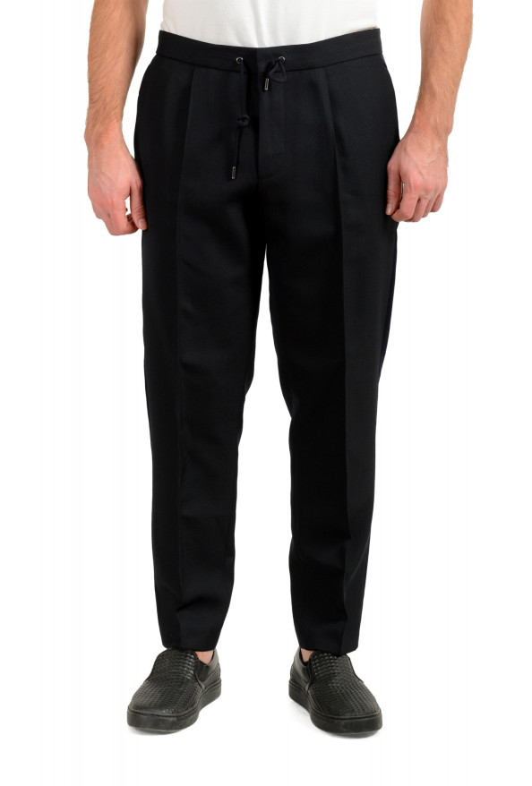 Hugo Boss Men's "Phill" Black Wool Casual Pants