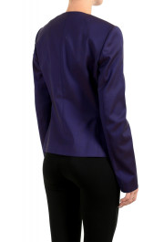 Hugo Boss Women's "Jamaren" Purple 100% Wool Button Down Blazer : Picture 3