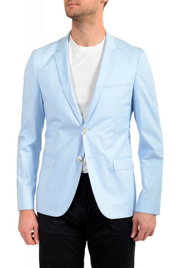 Hugo Boss Men's "Anfred182" Extra Slim Soft Fit Sky Blue Two Button Blazer