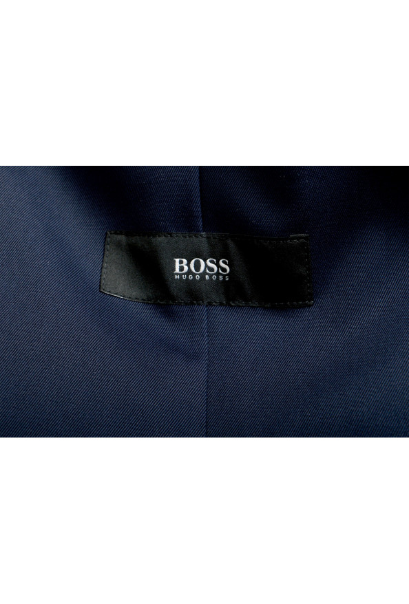 Hugo Boss Men's "Sevis" Slim Fit 100% Cotton Navy Blue Two Button Blazer: Picture 5