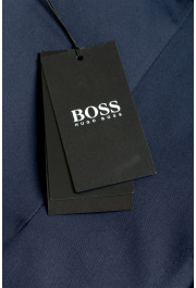 Hugo Boss Men's "Sevis" Slim Fit 100% Cotton Navy Blue Two Button Blazer: Picture 6