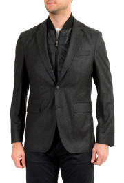 Hugo Boss Men's Hadik2 Slim Fit 100% Wool Blazer With Detachable Front Part Vest