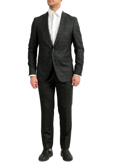 Hugo Boss Men's "Novan6/Ben2" Slim Fit 100% Wool Plaid Suit 