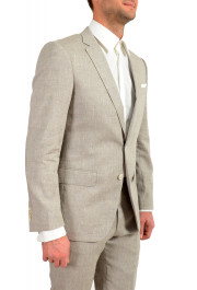 Hugo Boss Men's "Hutson5/Gander5" Slim Fit Beige Linen Wool Suit: Picture 5