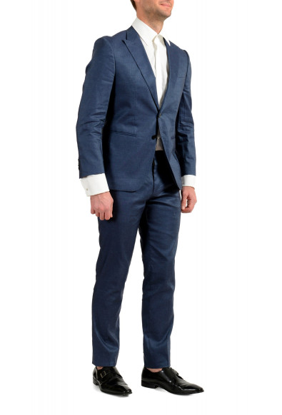 Hugo Boss Men's "Helward3/Gelvin" Slim Fit Blue Linen Suit : Picture 2