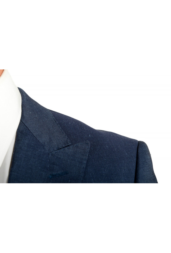 Hugo Boss Men's "Helward3/Gelvin" Slim Fit Blue Linen Suit : Picture 7