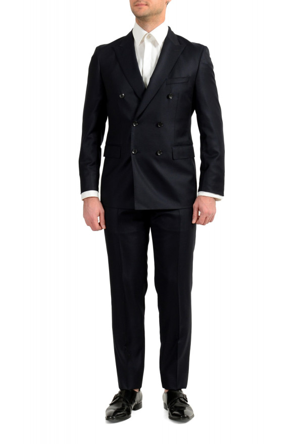 Hugo Boss Men's T-Navin/Bennet 100% Wool Blue Double Breasted Suit
