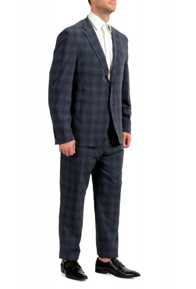 Hugo Boss Men's T-Novem/Brite Silk Wool Blue Plaid Two Button Suit : Picture 2