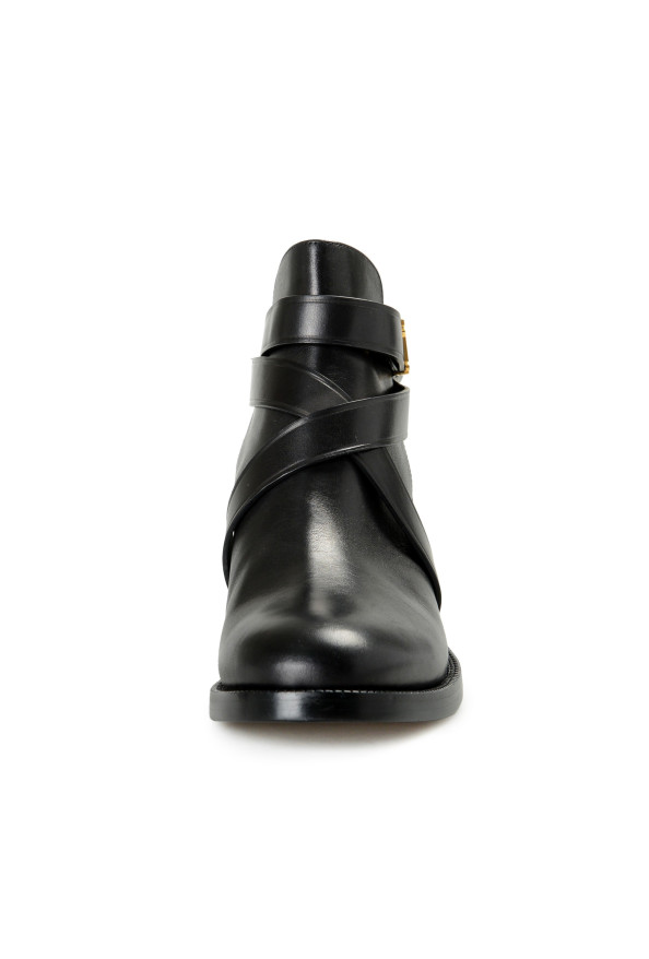 Burberry Women's "PRYLE TB"Black Leather Ankle Boots Shoes : Picture 5