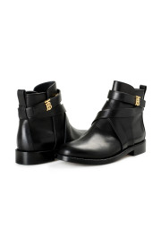 Burberry Women's "PRYLE TB"Black Leather Ankle Boots Shoes : Picture 8