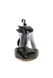 Burberry Women's "Welton" Black Snake Skin Balerina Flats Shoes : Picture 5