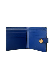 Versace Men's Royal Blue 100% Leather Gold Medusa Bifold Wallet: Picture 3