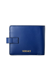 Versace Men's Royal Blue 100% Leather Gold Medusa Bifold Wallet: Picture 5