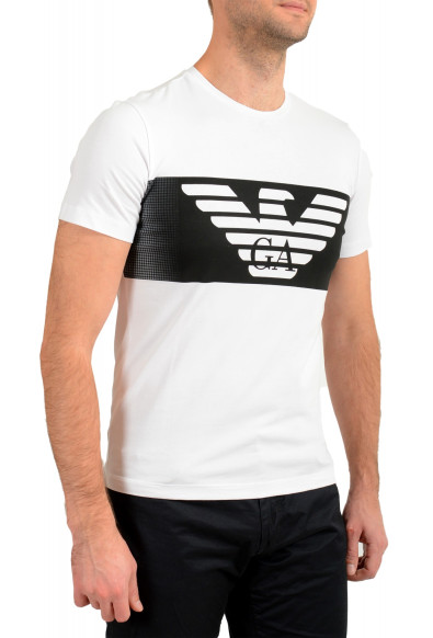 Emporio Armani EA7 Men's White Short Sleeve Logo Print Crewneck T-Shirt: Picture 2