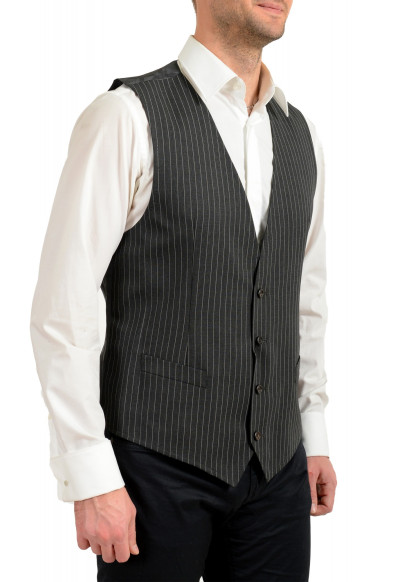 Dolce & Gabbana Men's Pinstripe Gray Wool Vest : Picture 2