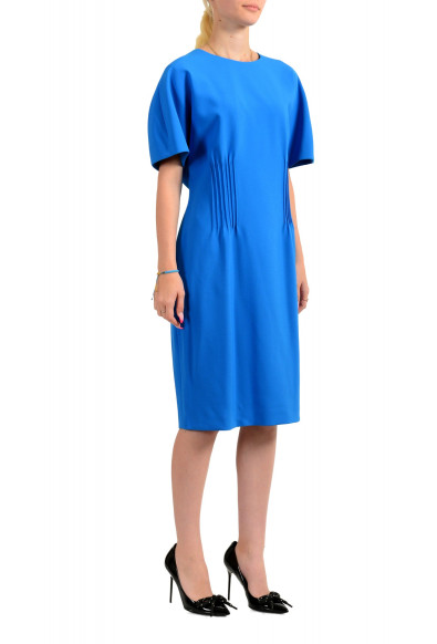 Hugo Boss Women's "Dituck" Royal Blue Short Sleeve Pencil Dress: Picture 2