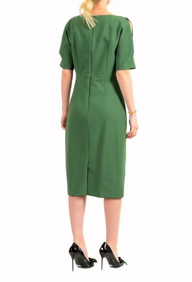 Hugo Boss Women's "Dintaia" Green Short Sleeve Pencil Dress : Picture 2