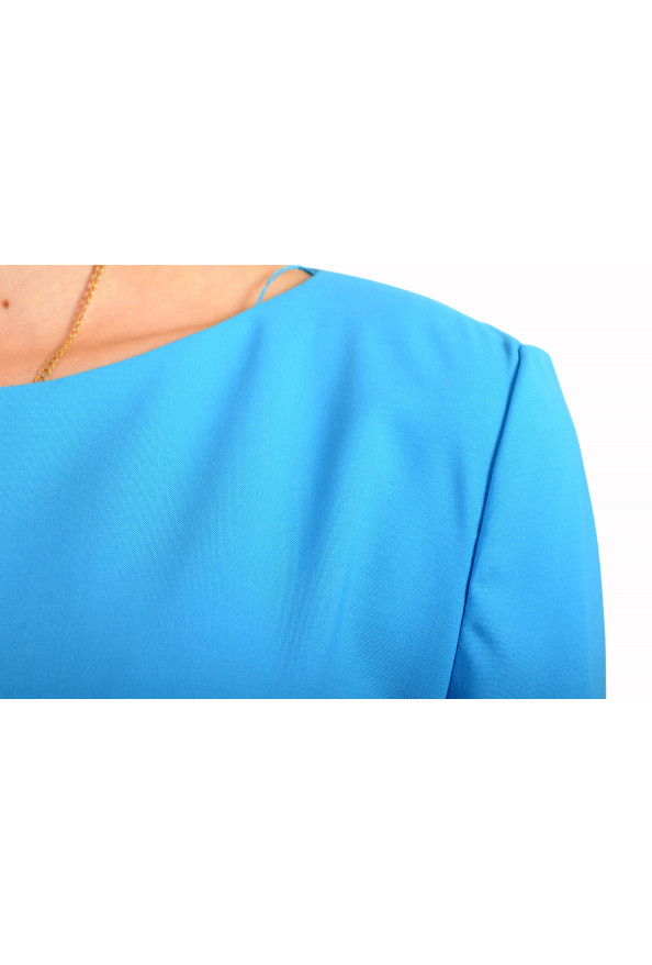 Hugo Boss Women's "Diwoma" Blue Wool Long Sleeve Pencil Dress : Picture 4