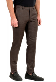 Hugo Boss Men's "Genesis4" Slim Fit 100% Wool Flat Front Dress Pants: Picture 2