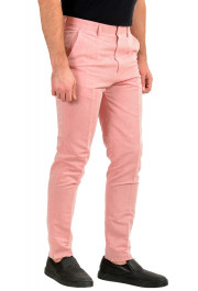Hugo Boss Men's "Pirko1" Pink Linen Flat Front Dress Pants : Picture 2