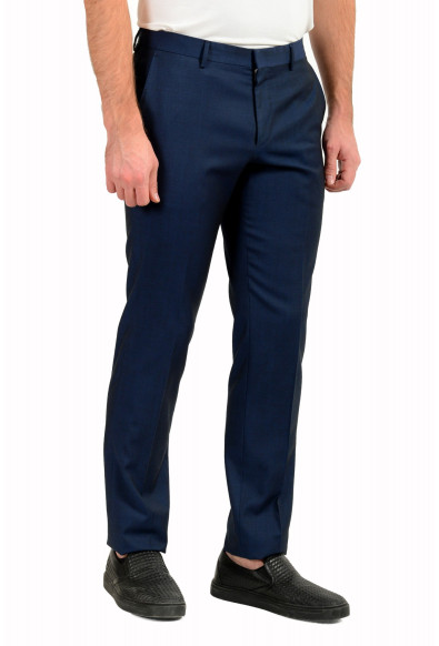 Hugo Boss Men's "Genesis3" Slim Fit 100% Wool Blue Dress Pants : Picture 2