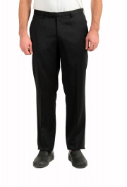 Hugo Boss Men's "Sharp1 US" 100% Wool Dark Gray Dress Pants