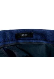 Hugo Boss Men's "Ben2" Slim Fit Blue 100% Wool Plaid Dress Pants : Picture 5