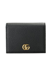 Gucci Men's Black Textured Leather With Double G metal Detail Wallet: Picture 2