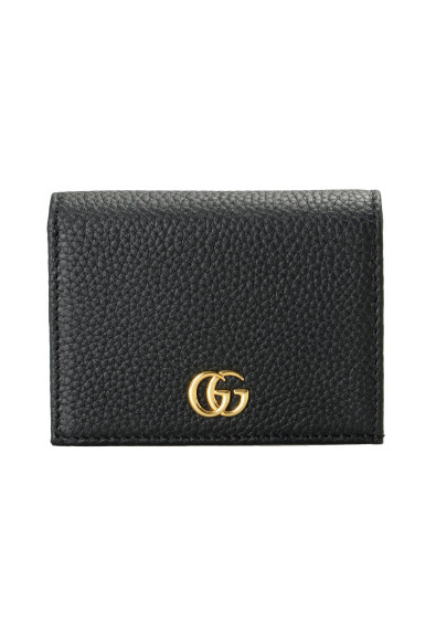 Gucci Men's Black Textured Leather With Double G metal Detail Wallet: Picture 2