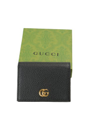 Gucci Men's Black Textured Leather With Double G metal Detail Wallet: Picture 6