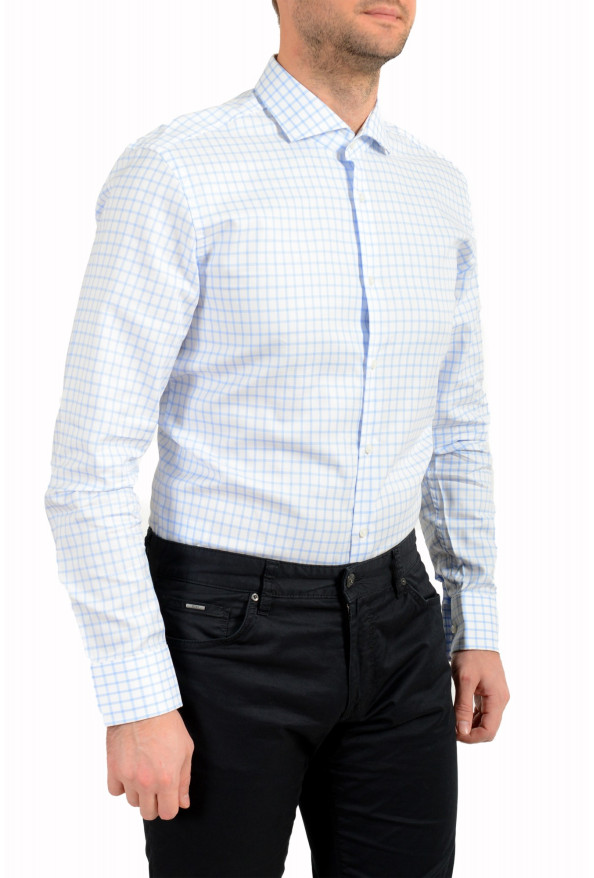 Hugo Boss Men's "Jason" Slim Fit Multi-Color Plaid Long Sleeve Dress Shirt: Picture 5