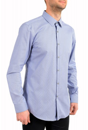 Hugo Boss Men's "Isko" Slim Fit Houndstooth Print Long Sleeve Dress Shirt: Picture 2