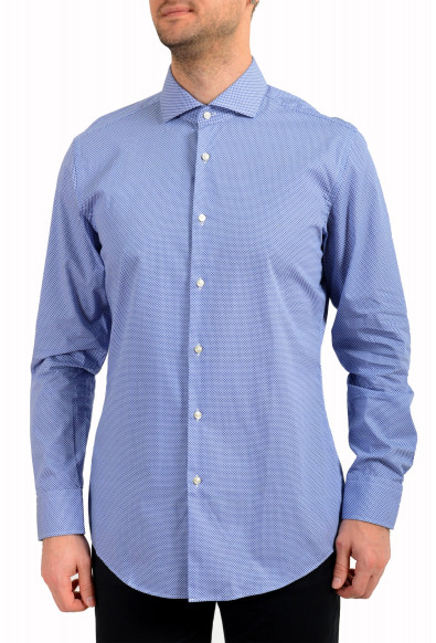 Hugo Boss Men's "Jason " Slim Fit Geometric Print Long Sleeve Dress Shirt