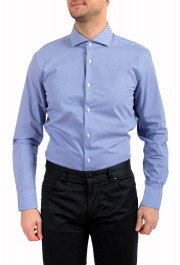 Hugo Boss Men's "Jason " Slim Fit Geometric Print Long Sleeve Dress Shirt: Picture 4