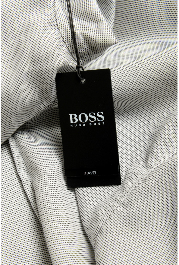 Hugo Boss Men's "Isko" Slim Fit Geometric Print Long Sleeve Dress Shirt: Picture 8