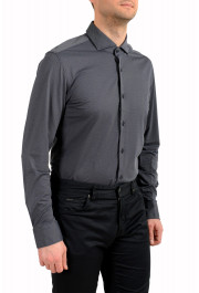 Hugo Boss Men's "Jason" Slim Fit Geometric Print Long Sleeve Dress Shirt: Picture 5