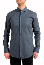 Hugo Boss Men's "Jason" Slim Fit Geometric Print Long Sleeve Dress Shirt